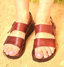 Load image into Gallery viewer, 'Airlie' Leather Wedge